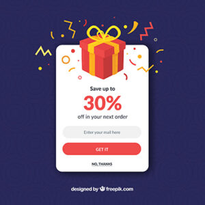 دانلود فایل وکتو پاپ آپ تخفیف وب سایت