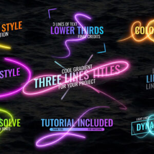 دانلود پریست داوینچی عناوین خطوط نور