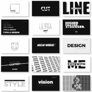 دانلود پریست داوینچی عناوین بزرگ سیاه و تایپوگرافی