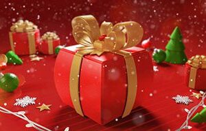 دانلود پروژه آماده افترافکت لوگوی باز شدن هدیه سه بعدی 3D Gift Opening Logo Reveal