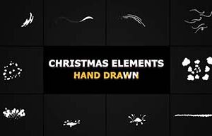دانلود موشن گرافیک المان های کریسمس Christmas Elements