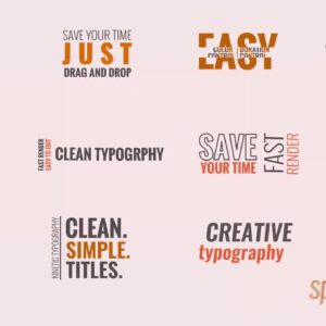 دانلود پریست داوینچی تایپوگرافی جنبشی v.1