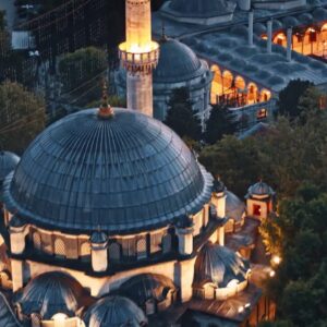 دانلود فوتیج نمای هوایی استانبول Aerial View Of Istanbul